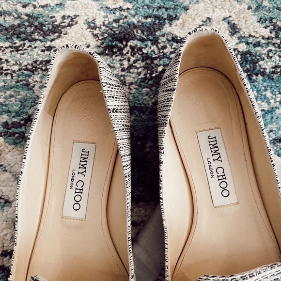 Jimmy choo tassel canvas pointy toe loafer flats - Picture 4 of 7